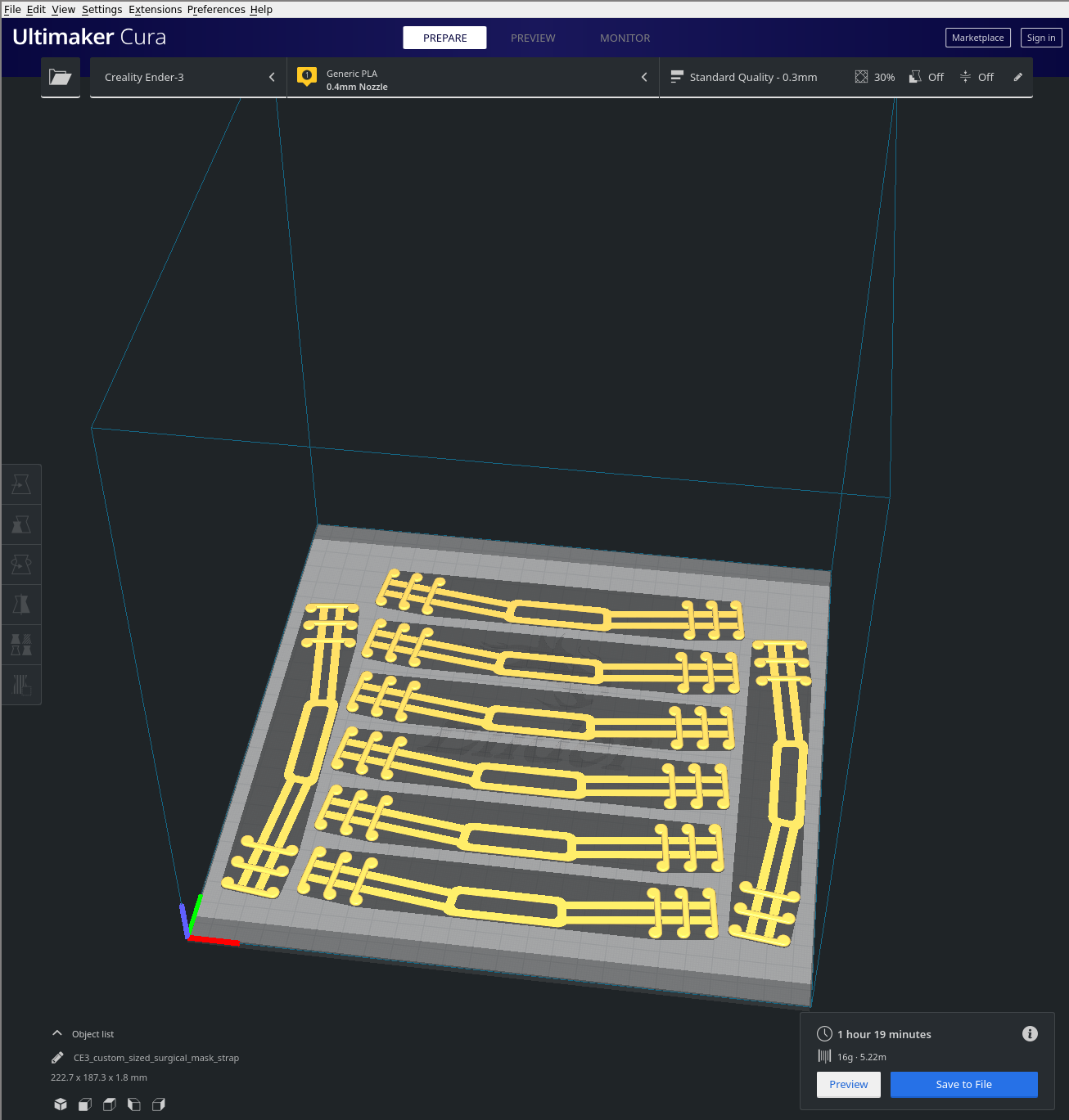 8 Ear Savers on One Bed - Cura Image